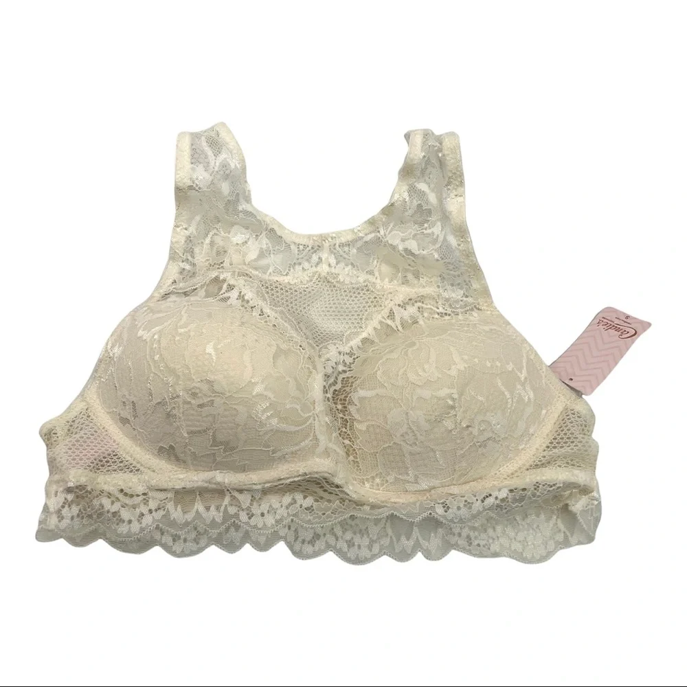 Candies Ivory Lace Bralette